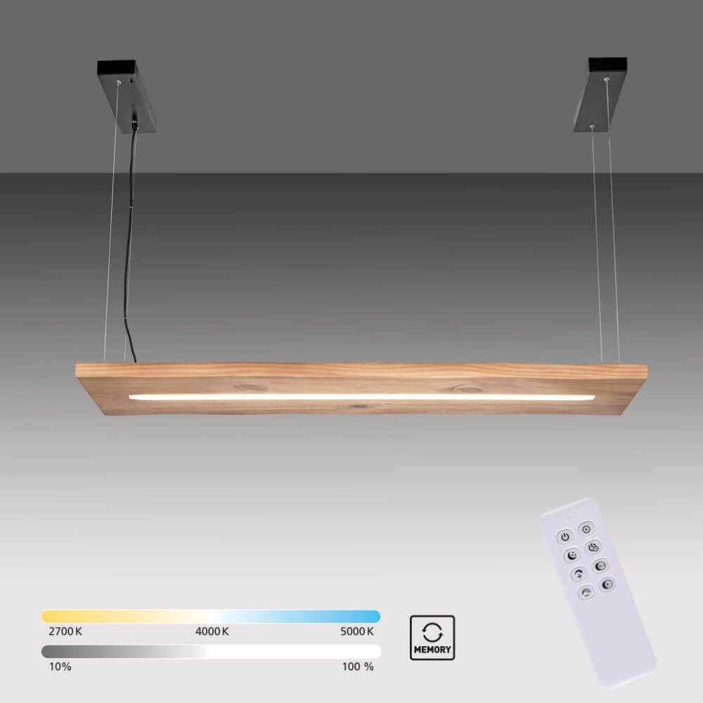 Pendant lamp Palma wood Paul Neuhaus 4012248358924