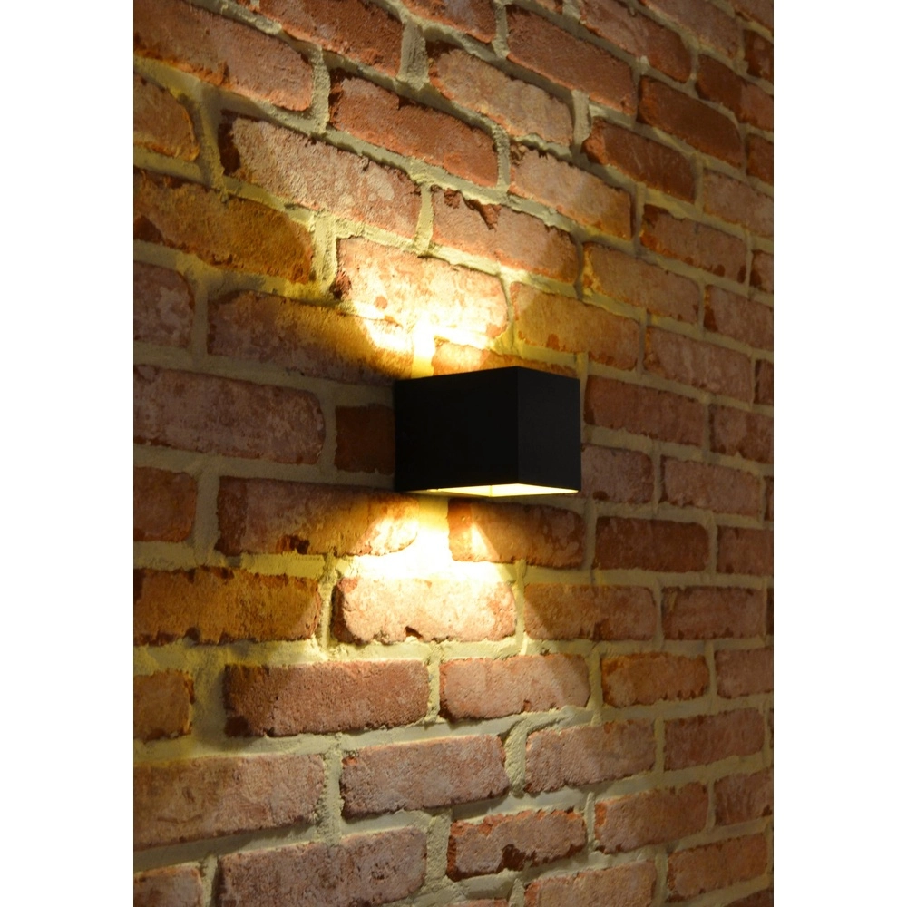 Design wall spot Devi Square Black Lucide 5411212092274