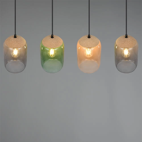 Glass Dining Table Lamp Cork 4-light Trio 4017807622997
