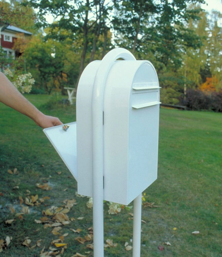 Mailbox Classic B 9016 White Bobi 6417237006073
