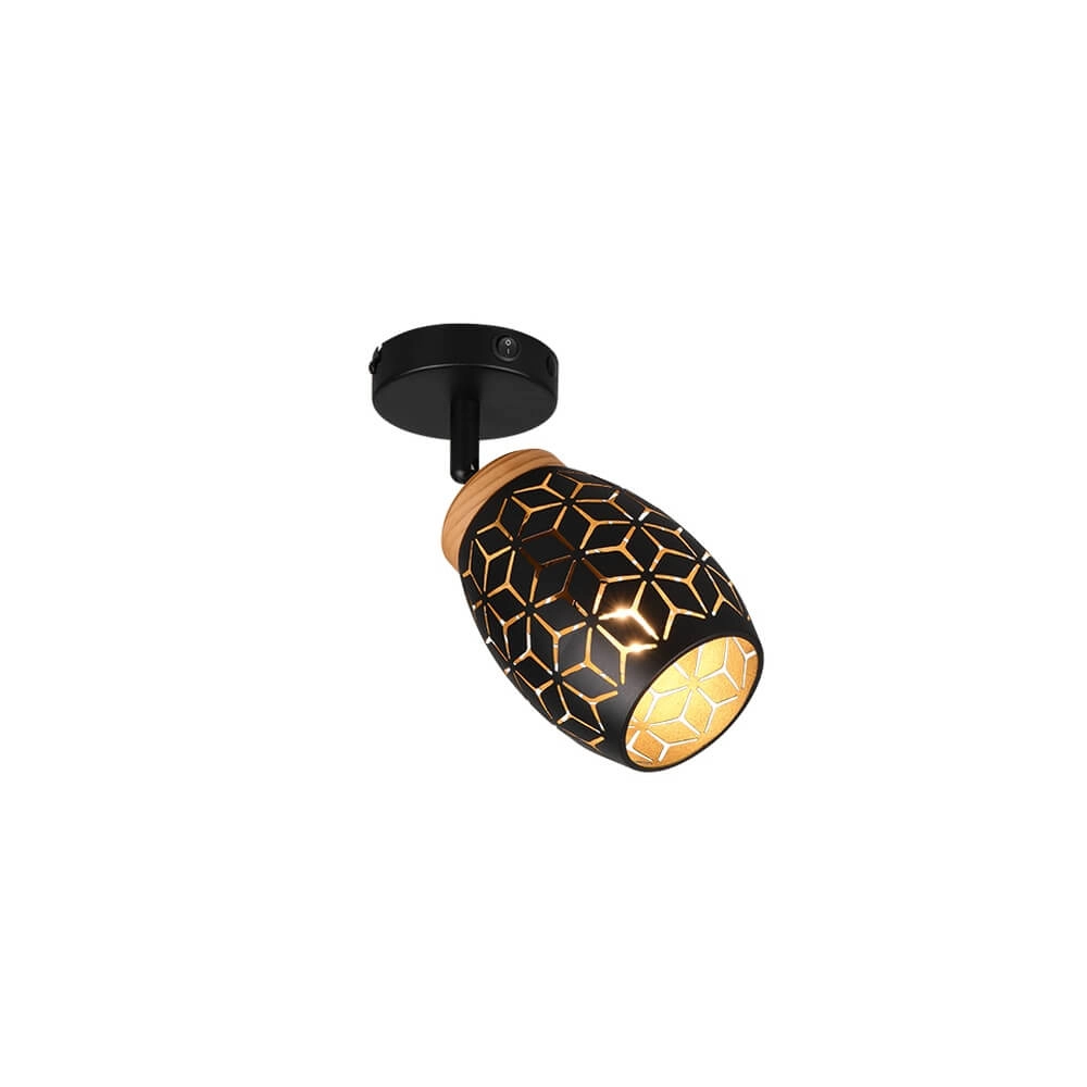 Surface-mounted spot Bidar black Trio 4017807640649