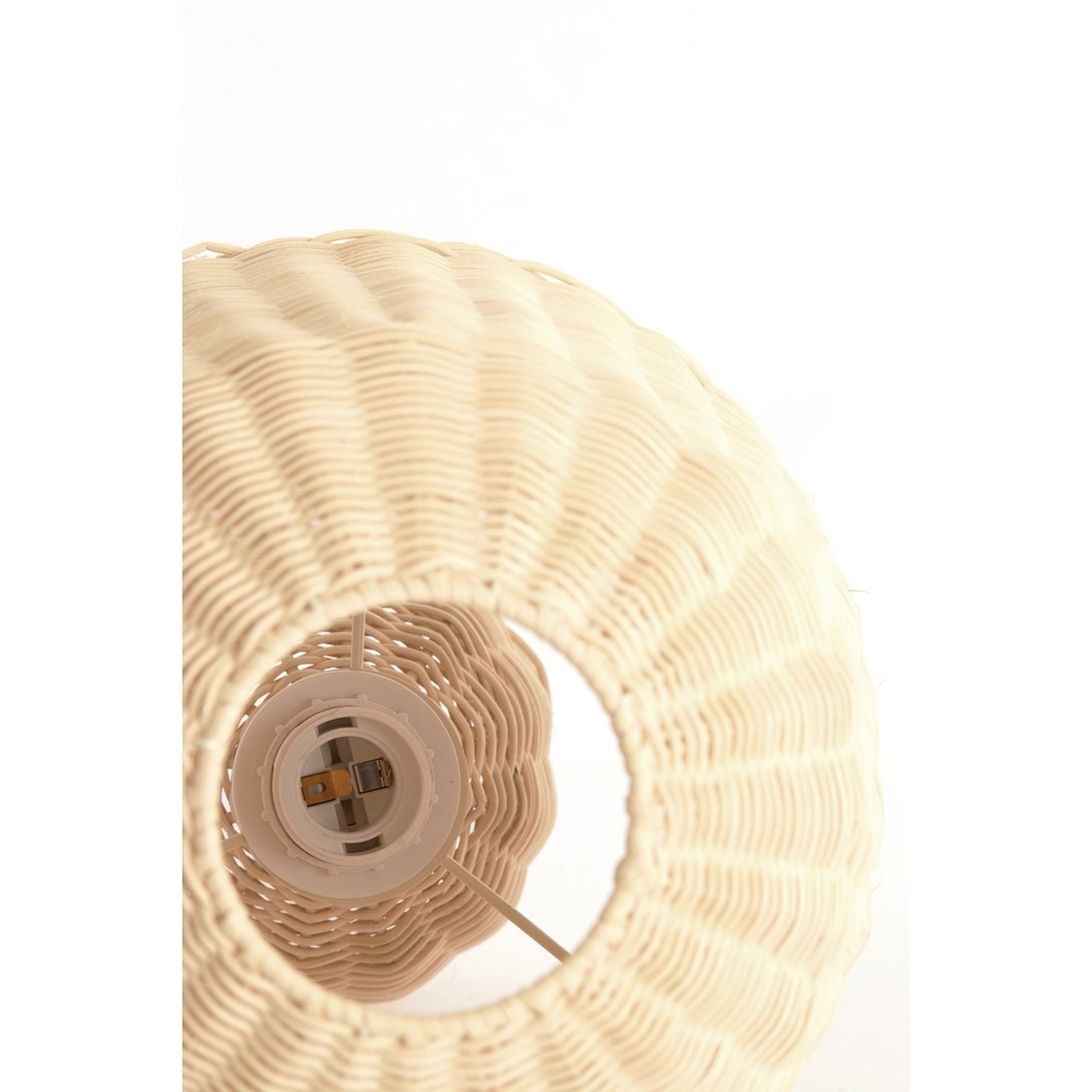 Rattan table lamp Mandor Ø 28.5cm - dark rattan Light & Living 8717807820541