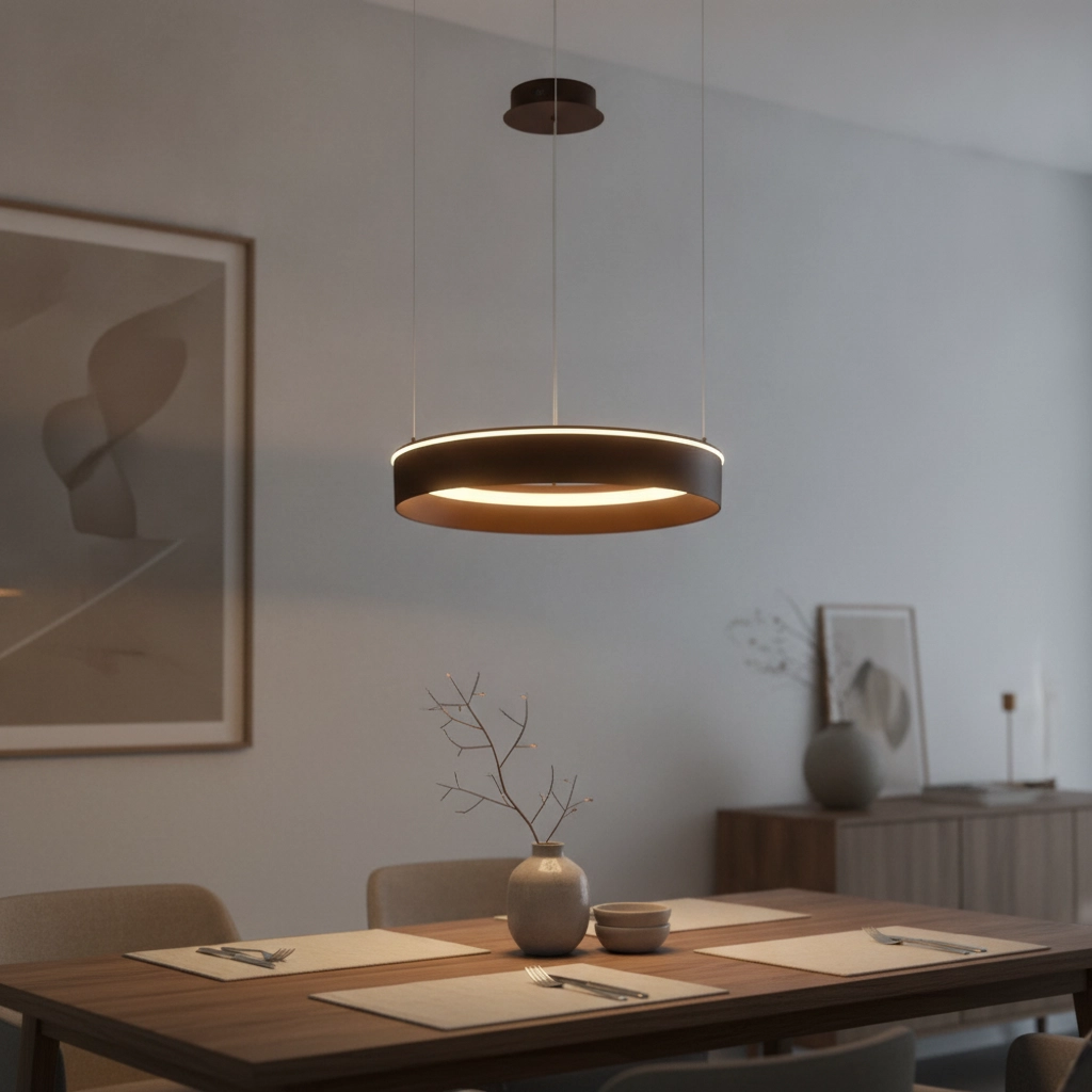 Modern pendant lamp Olivia brown Ø 60cm