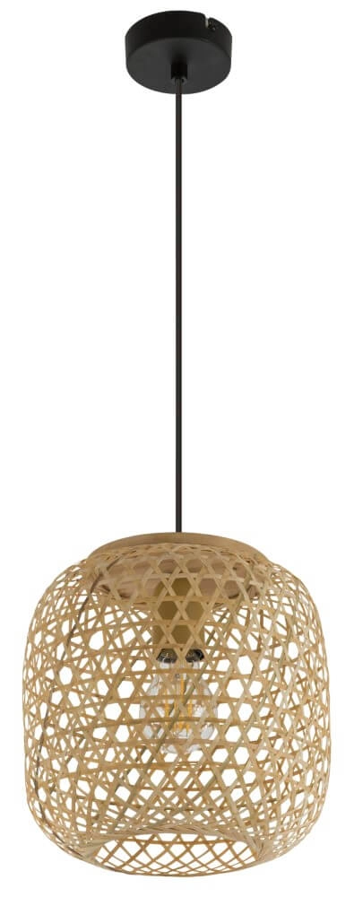 Rattan hanging lamp Mirena Ø 23cm Globo 9007371403554