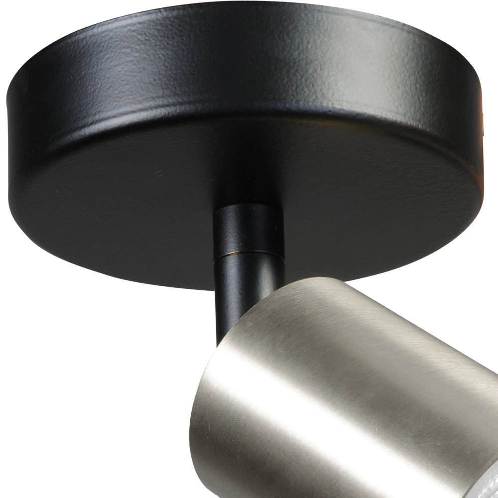 Ceiling lamp black Bounce with nickel spot Masterlight 8718121219936