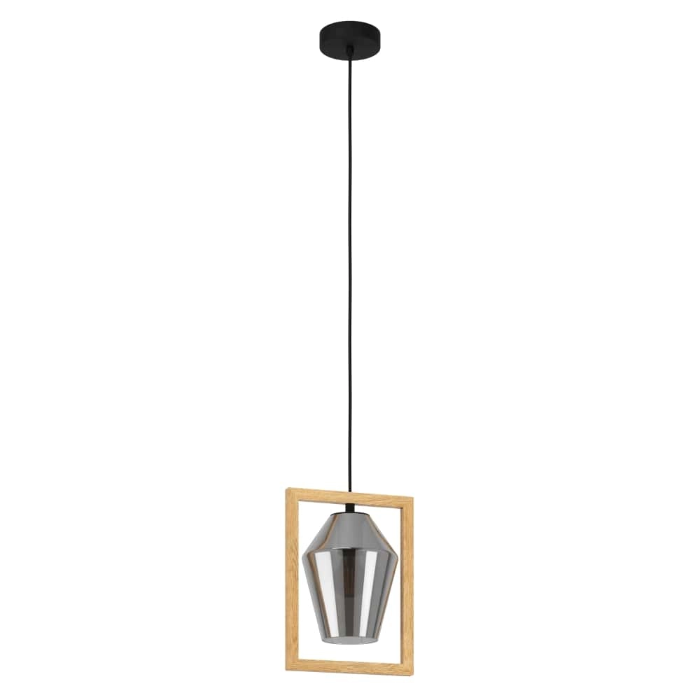 Wooden hanging lamp Viglioni