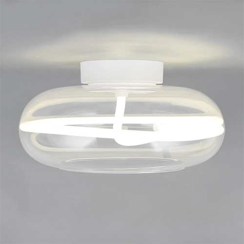 Design ceiling lamp Tarsia white Ø 40cm Trio 4017807683387