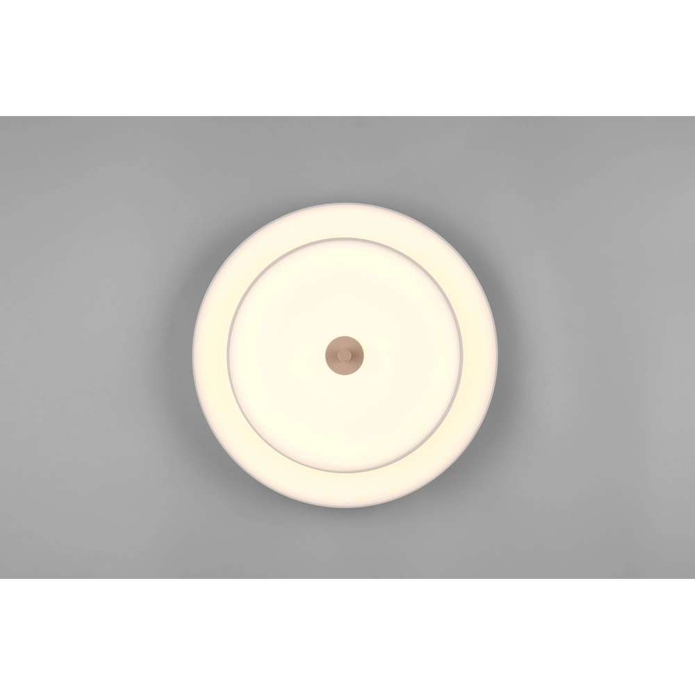 Modern ceiling lamp Keaton white Ø 40cm Trio 4017807653700