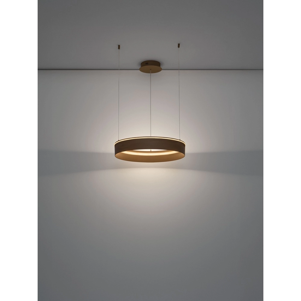 Modern pendant lamp Olivia sand brown Ø 60cm Lyora 5212017494184