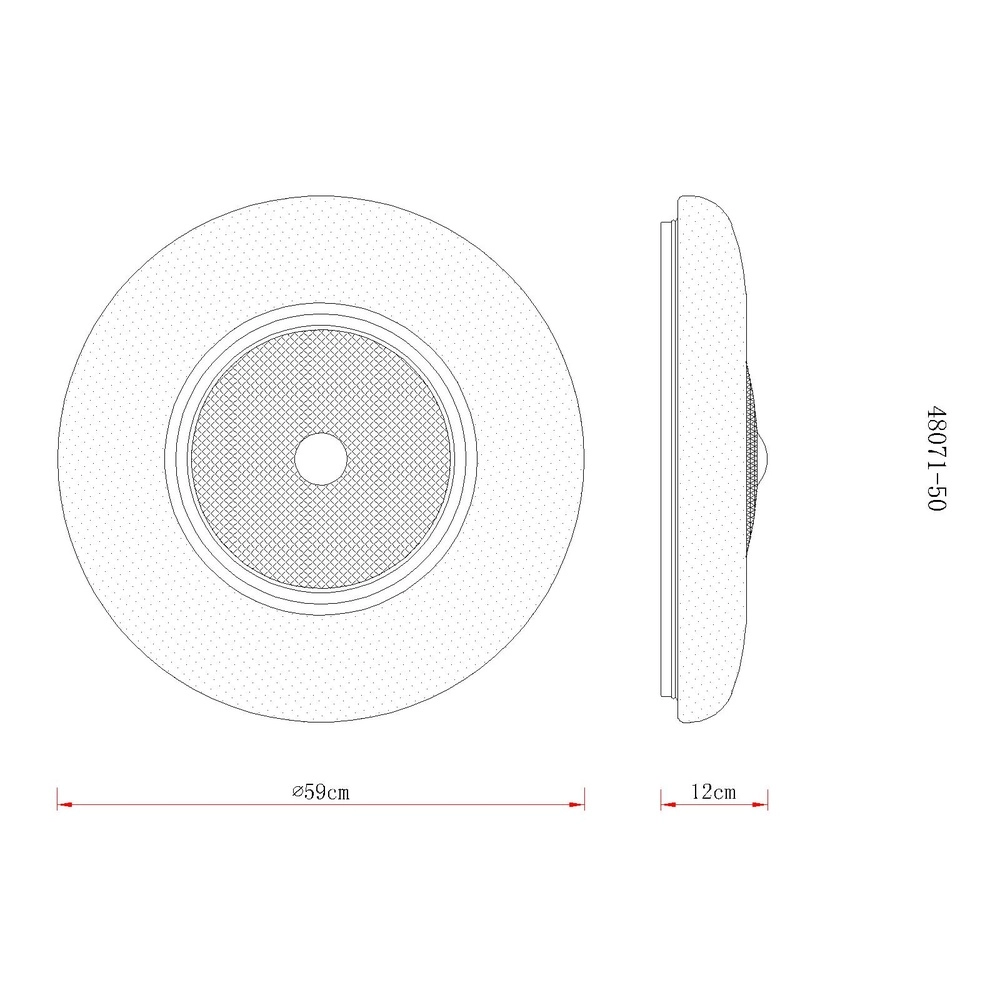 Ceiling lamp Graham white Ø 59cm Globo 9007371566761