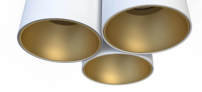3-light ceiling lamp Eye Tone white with gold Lyora 5903139766692
