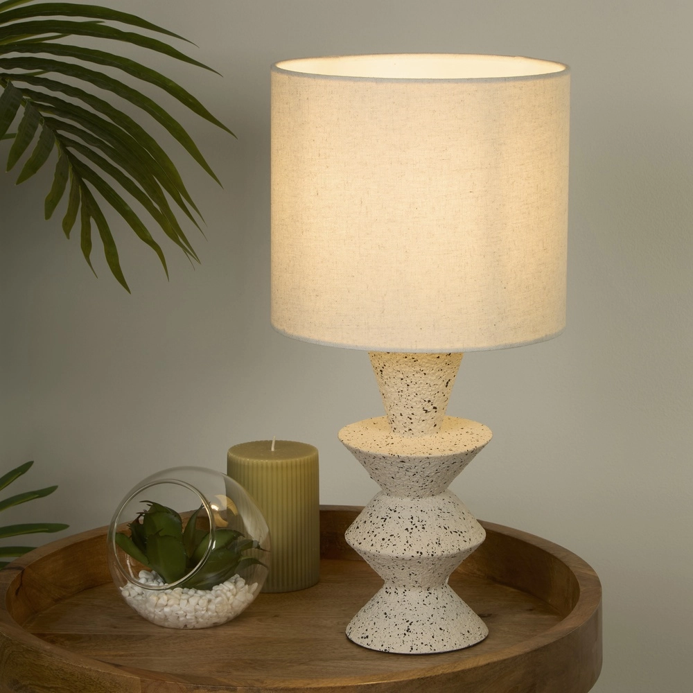 Table lamp Malacca ceramic white Searchlight 5053423311272