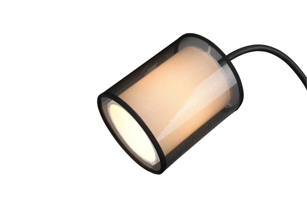 Designer table lamp Burton with reading lamp Trio 4017807538731