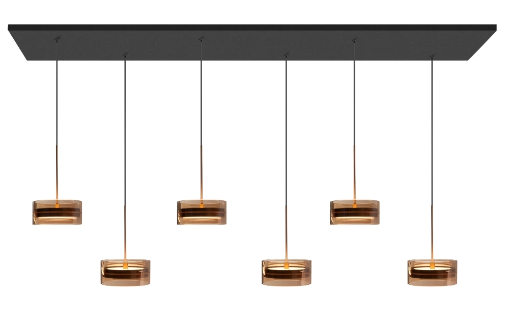 6-light pendant lamp Mini Enzo dimmable