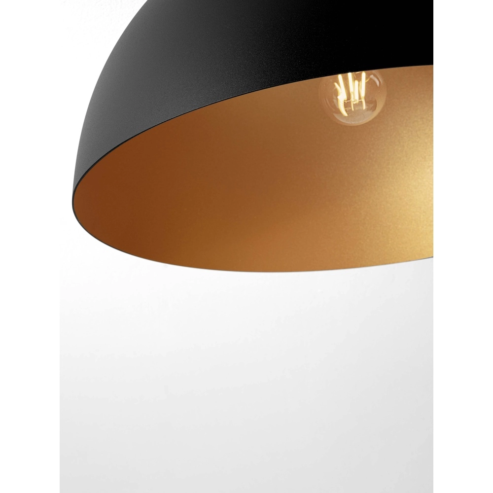 Ceiling lamp Onia black with gold Ø 50cm Lyora 5212017458087