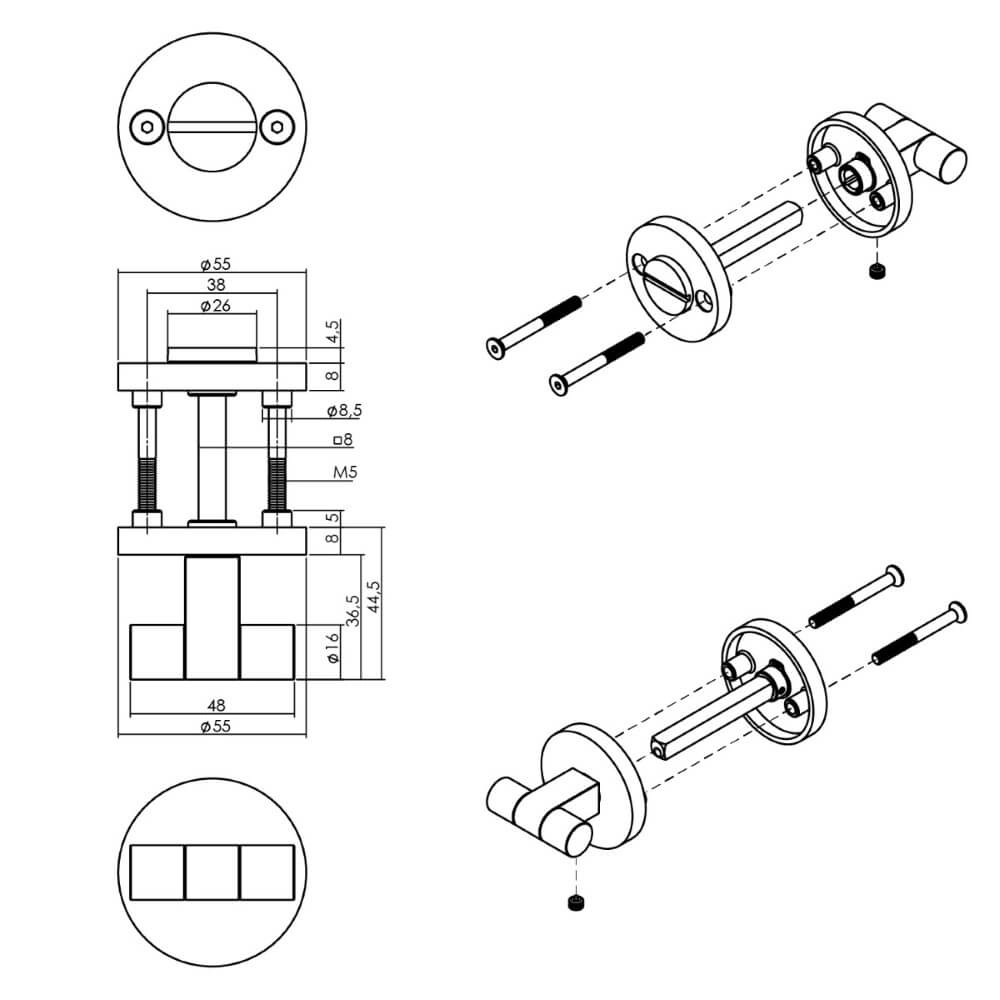 Toilet closure Shiraat right stainless steel Intersteel 8714186564257