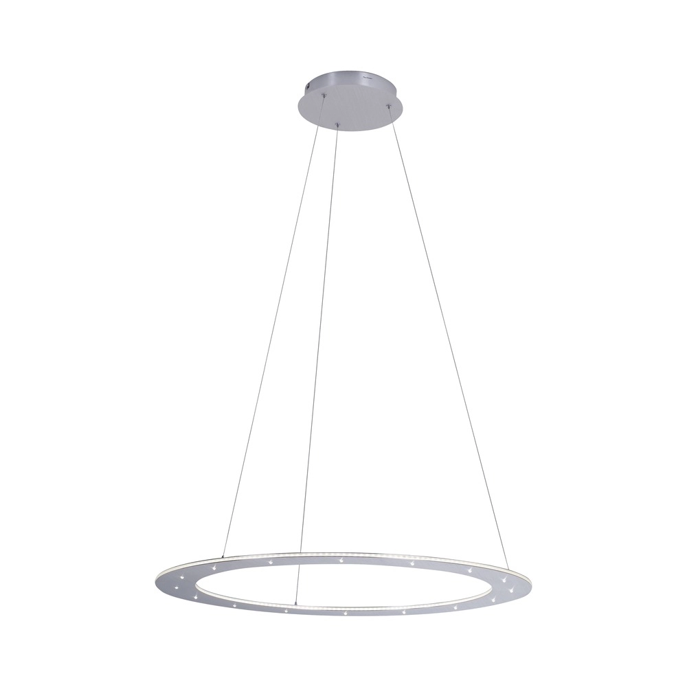 Led pendant light Pure Cosmo brushed metal - Ø 75cm Paul Neuhaus 4012248350751