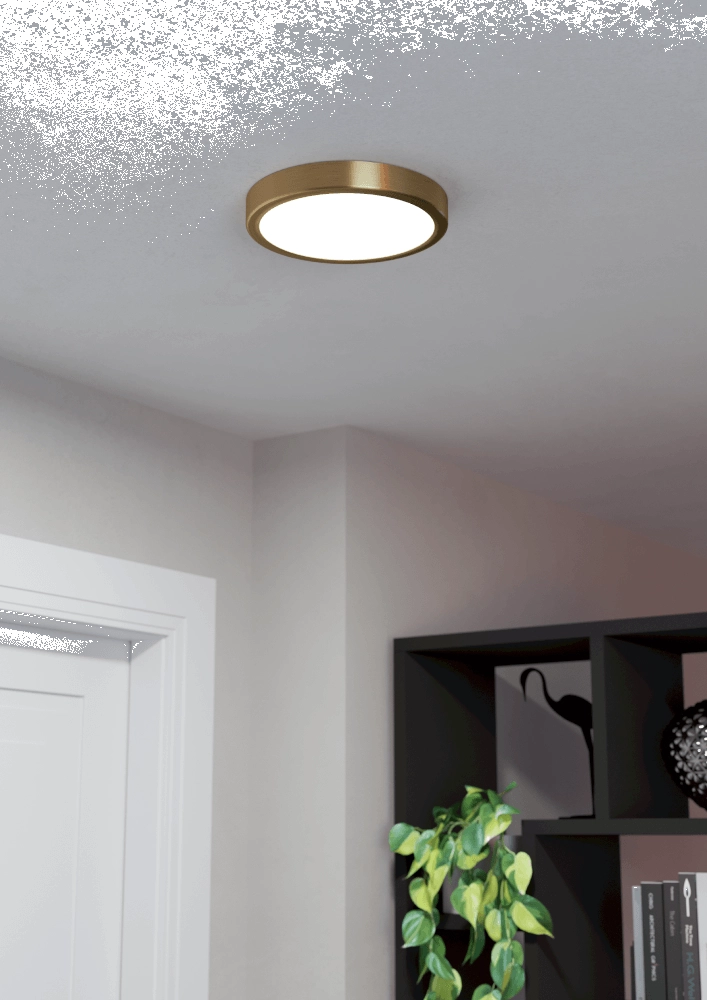Brass ceiling lamp Fueva 5 Ø 21cm Eglo 9008606229567