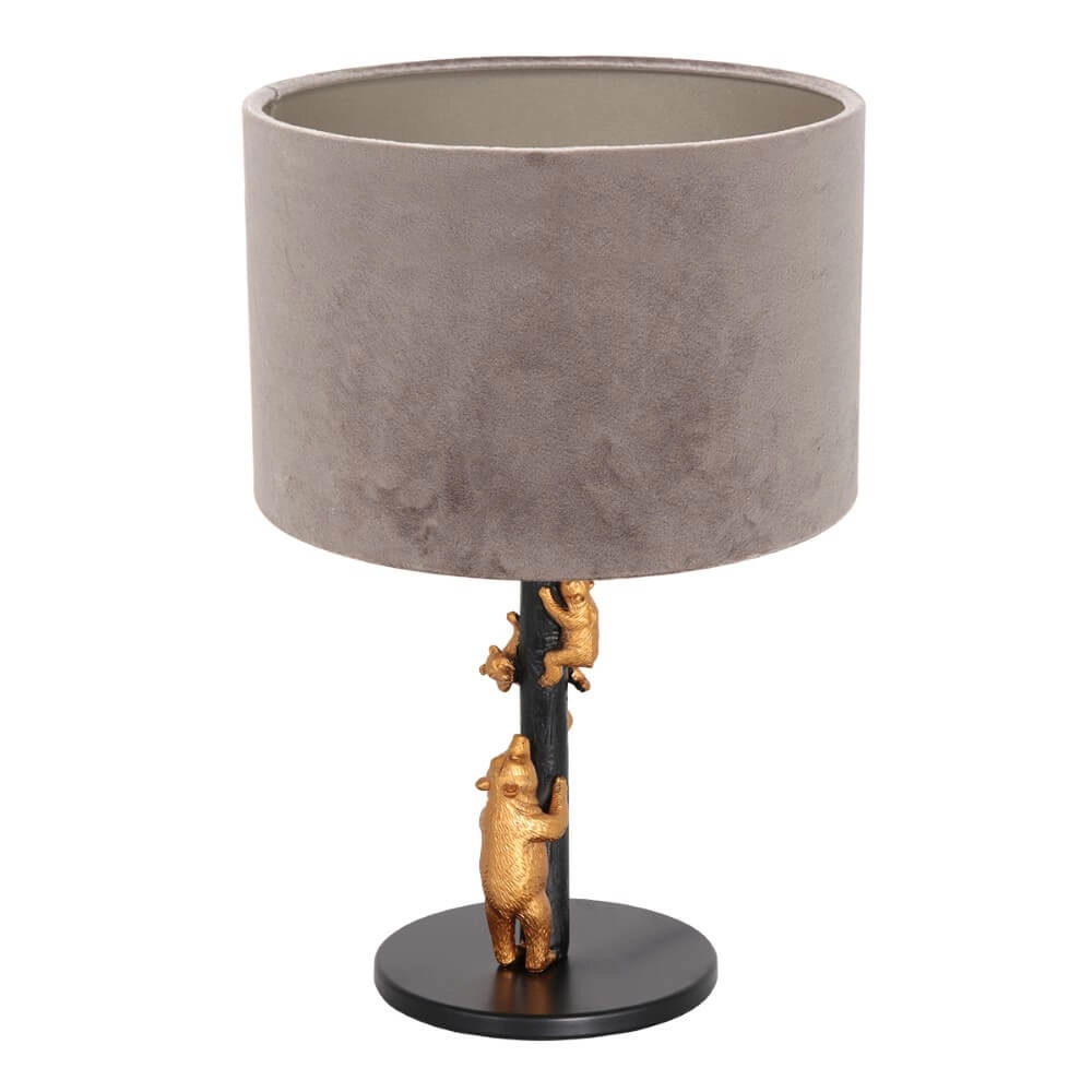 Design table lamp Animaux with grey velvet Steinhauer 8712746151909