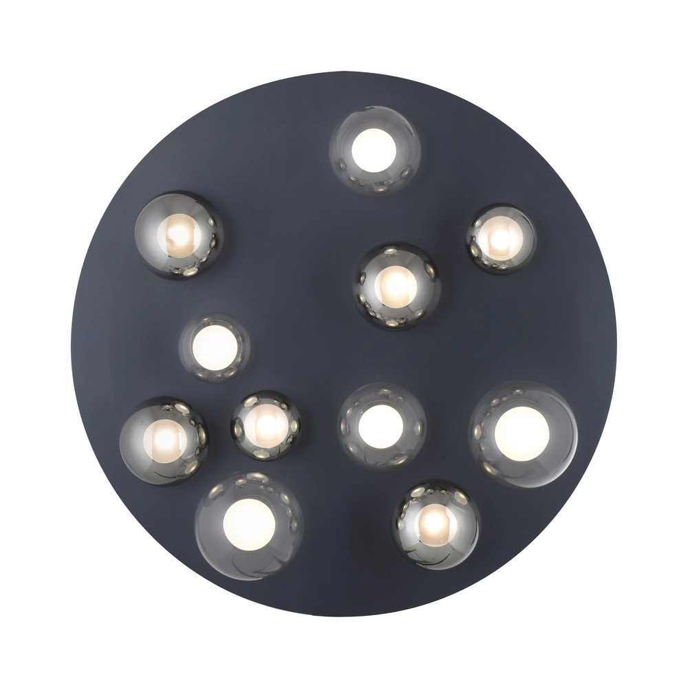 11-light ceiling lamp Pure Popup Mystic grey with smoke glass Paul Neuhaus 4012248397176