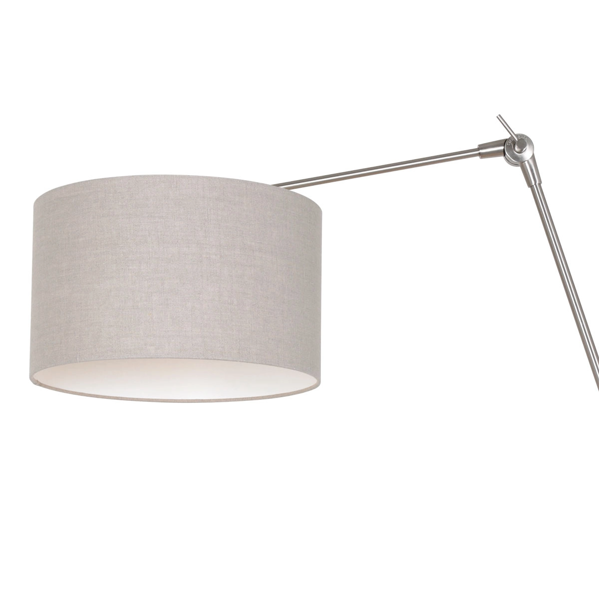 Wall Reading Lamp Prestige Chic Stainless steel with 30cm taupe lampshade