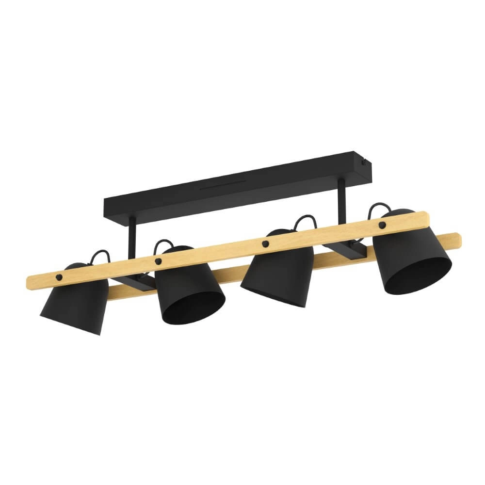 4-light ceiling lamp Hornwood-Z black