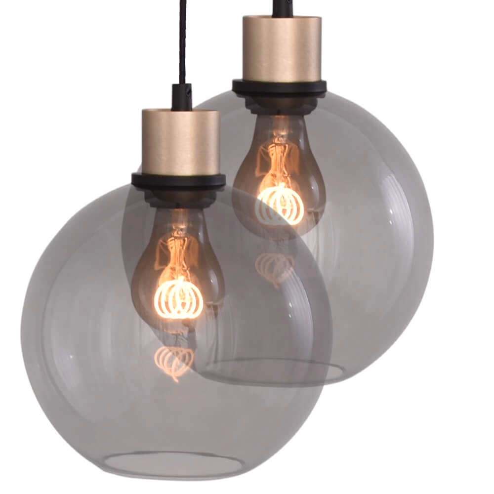 Hanging lamp oval Lazise Oval 8x Ø 20cm gold Masterlight 8718121303154
