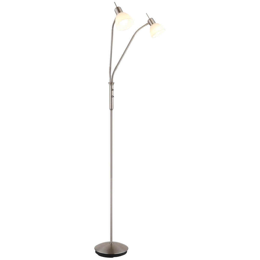 Reading lamp 2-lights Malte nickel
