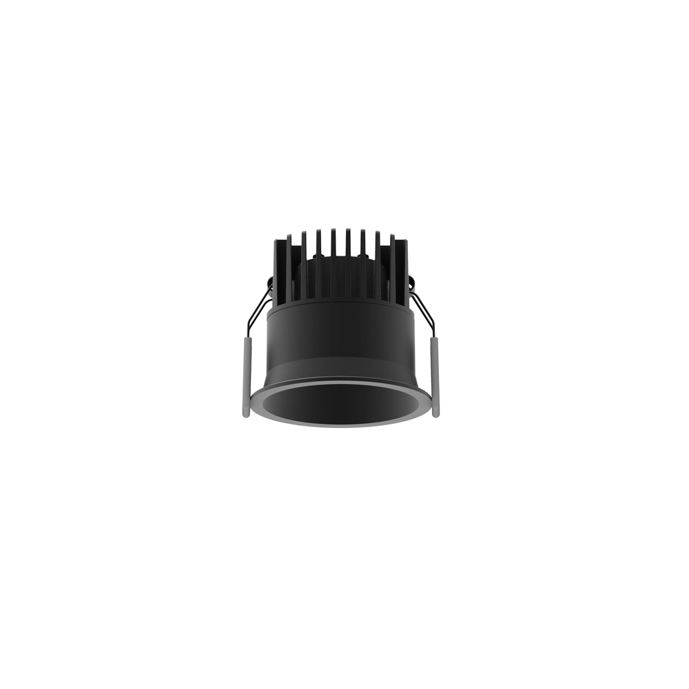 Black recessed spotlight Blade Ø 7.8cm Lyora 5212017418548