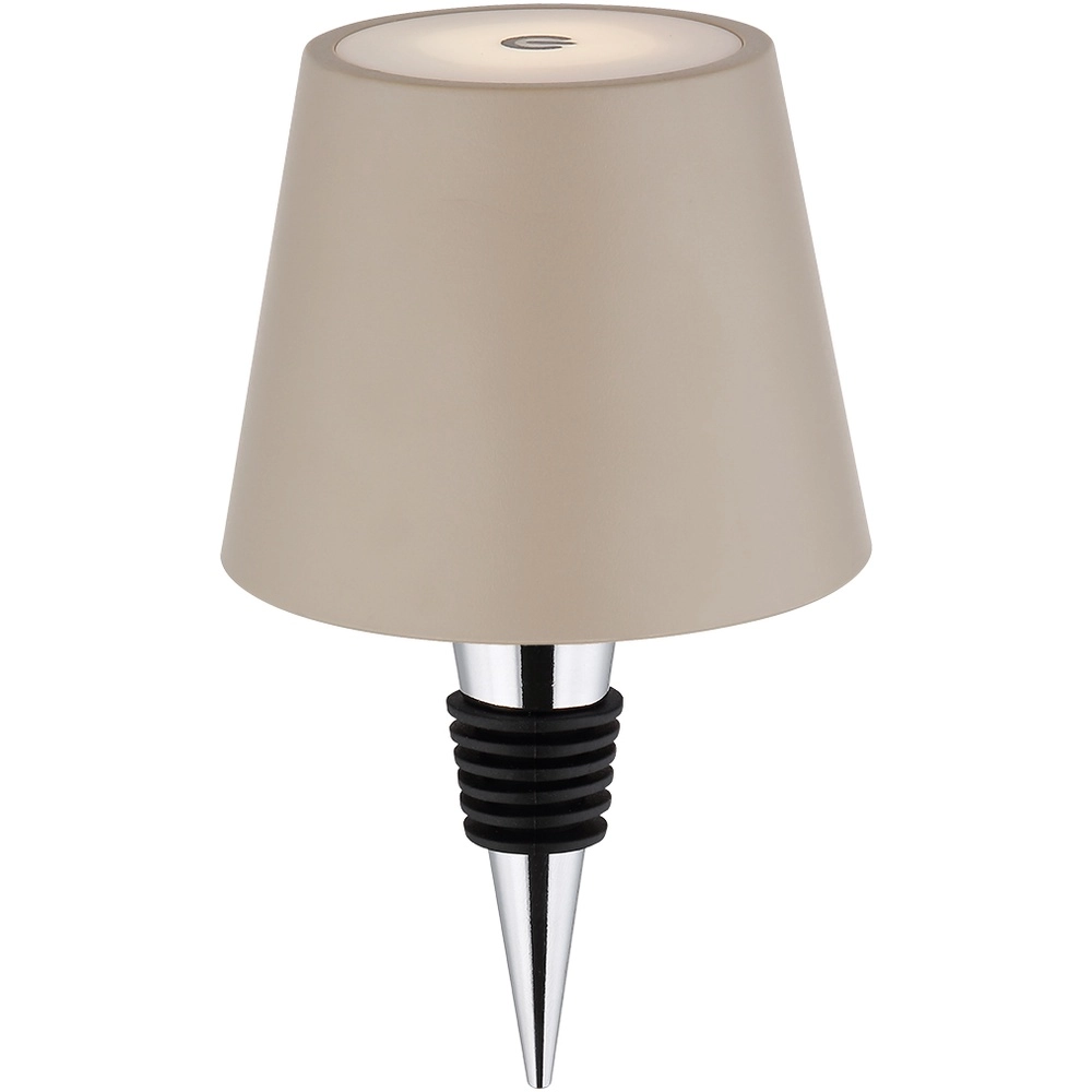 Modern table lamp Vannie I Sand brown also rechargeable for bottle Globo 9007371468805