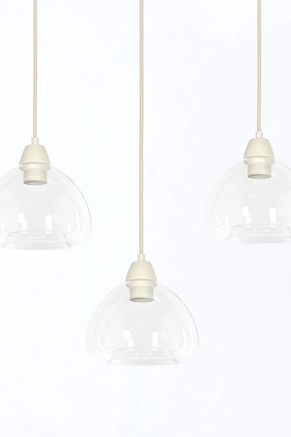 5-light pendant lamp Bisho cream design 1040cm Light & Living 8717807743321