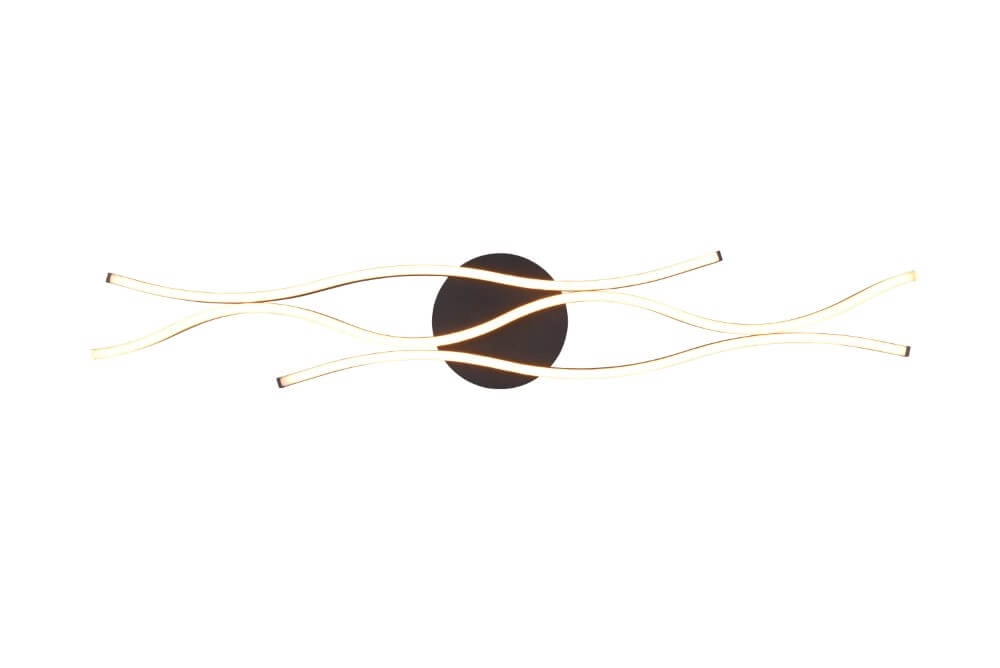 Ceiling light Blaze black with gold Trio 4017807539912