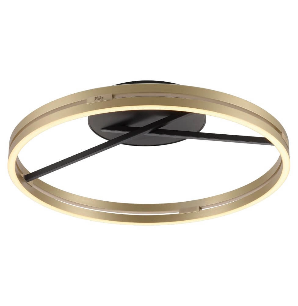 Round ceiling lamp Pure Loop brass