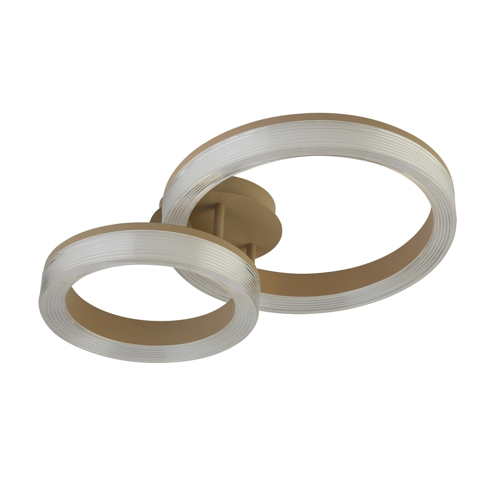 Design ceiling lamp Lumen Rings sand brown