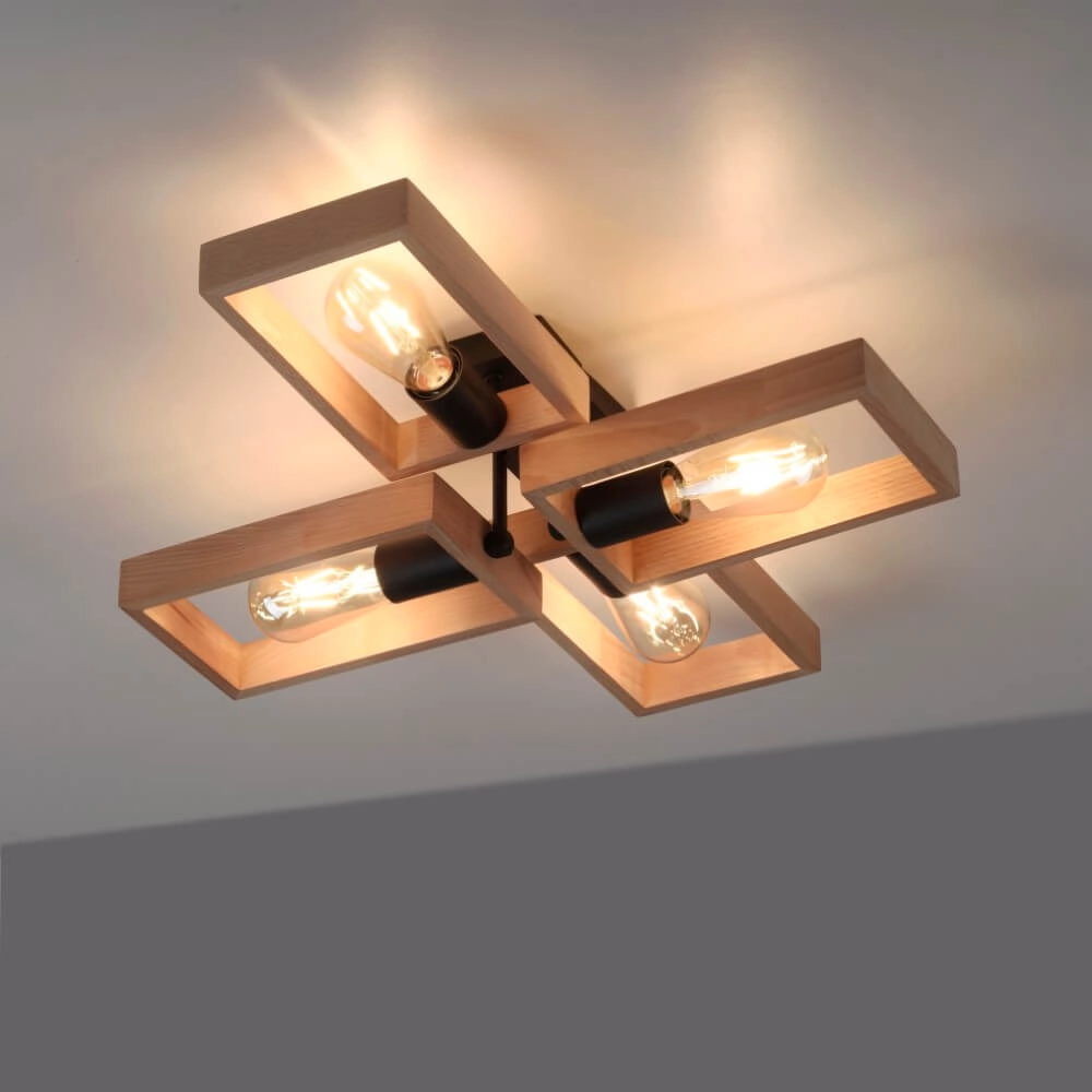 Country ceiling lamp Franky 4-light Just Light 4043689967949