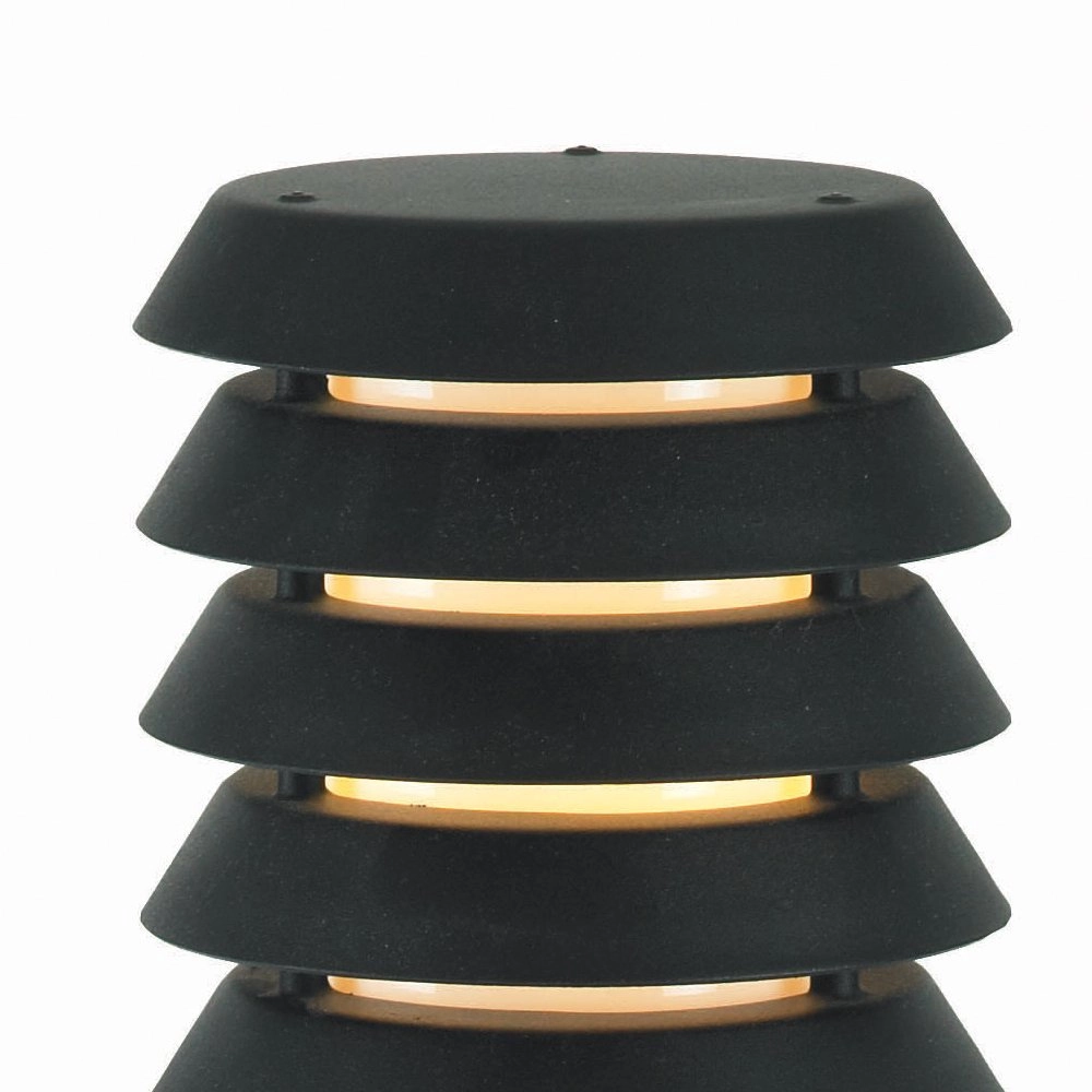 Rural terrace lamp Selhalm 85cm black with wood Franssen 7042891440667