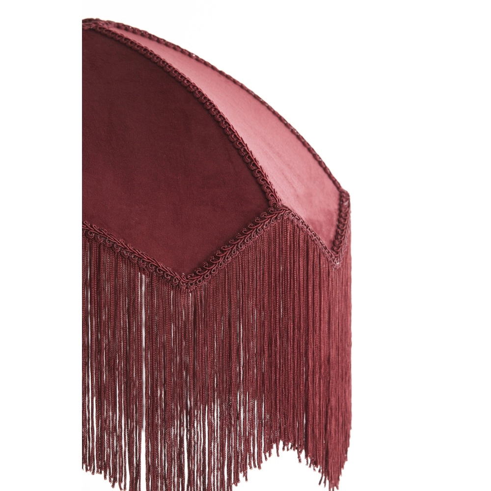 Pendant lamp Malacia Ø 40cm - velvet bordeaux Light & Living 8717807759254
