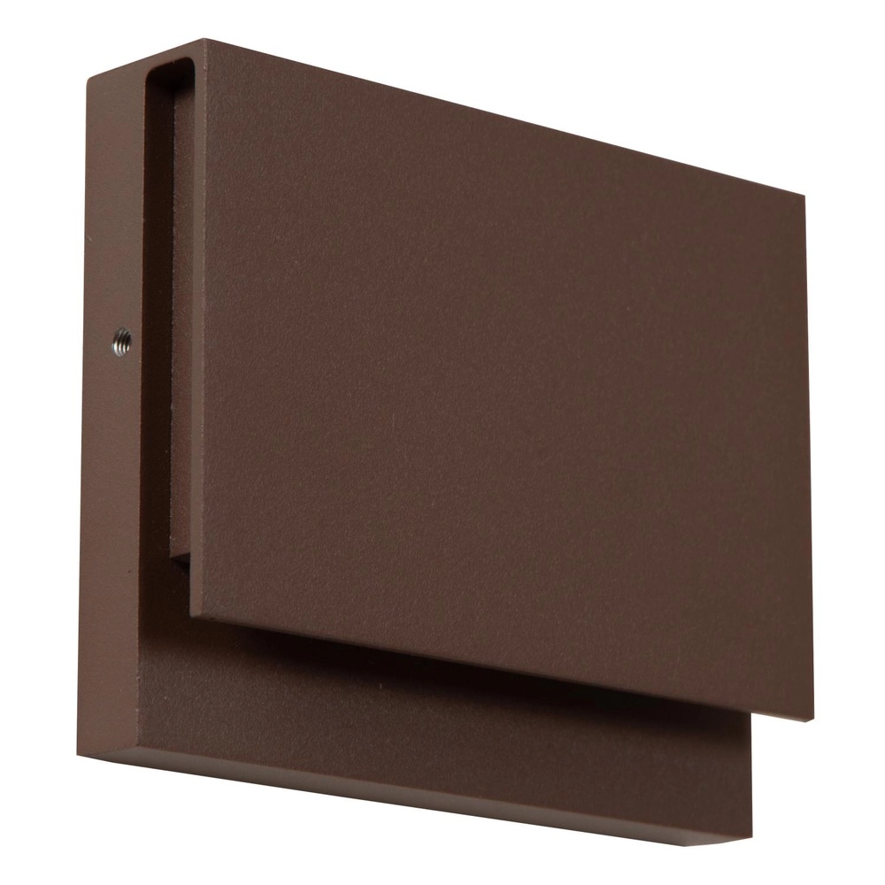 Sleek wall lamp Lomar 6W - 2700K rust brown
