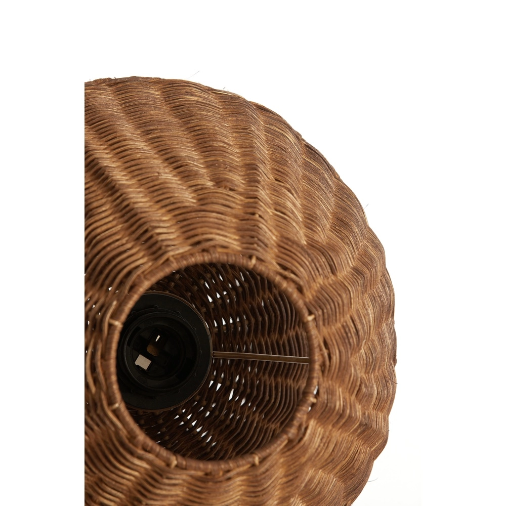 Rattan table lamp Mavon Ø 27.5cm - dark rattan Light & Living 8717807820510