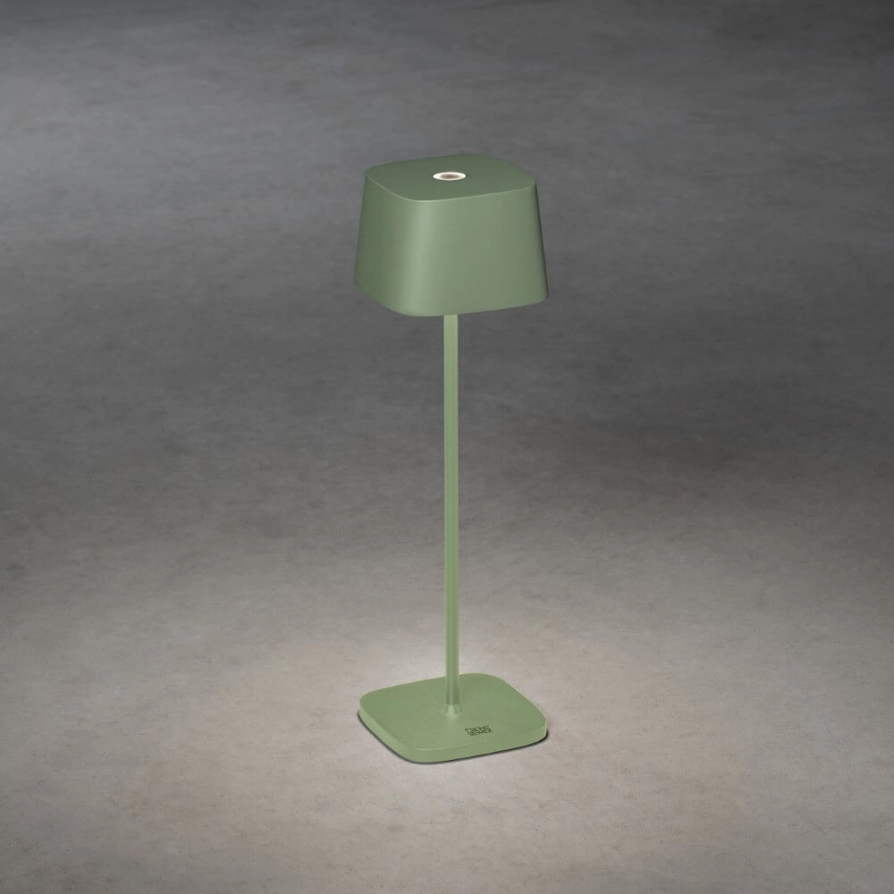 Wireless table lamp Capri green KonstSmide 7318307814637