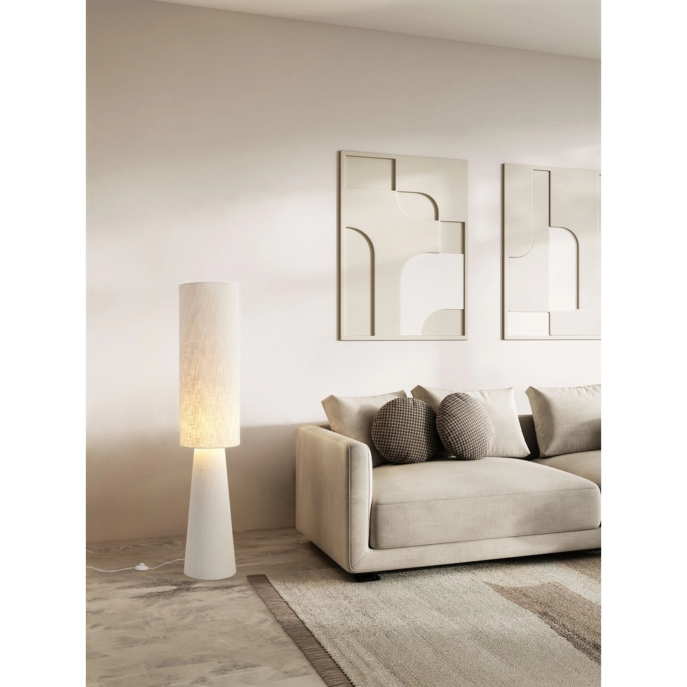 Japandi floor lamp Nebia beige