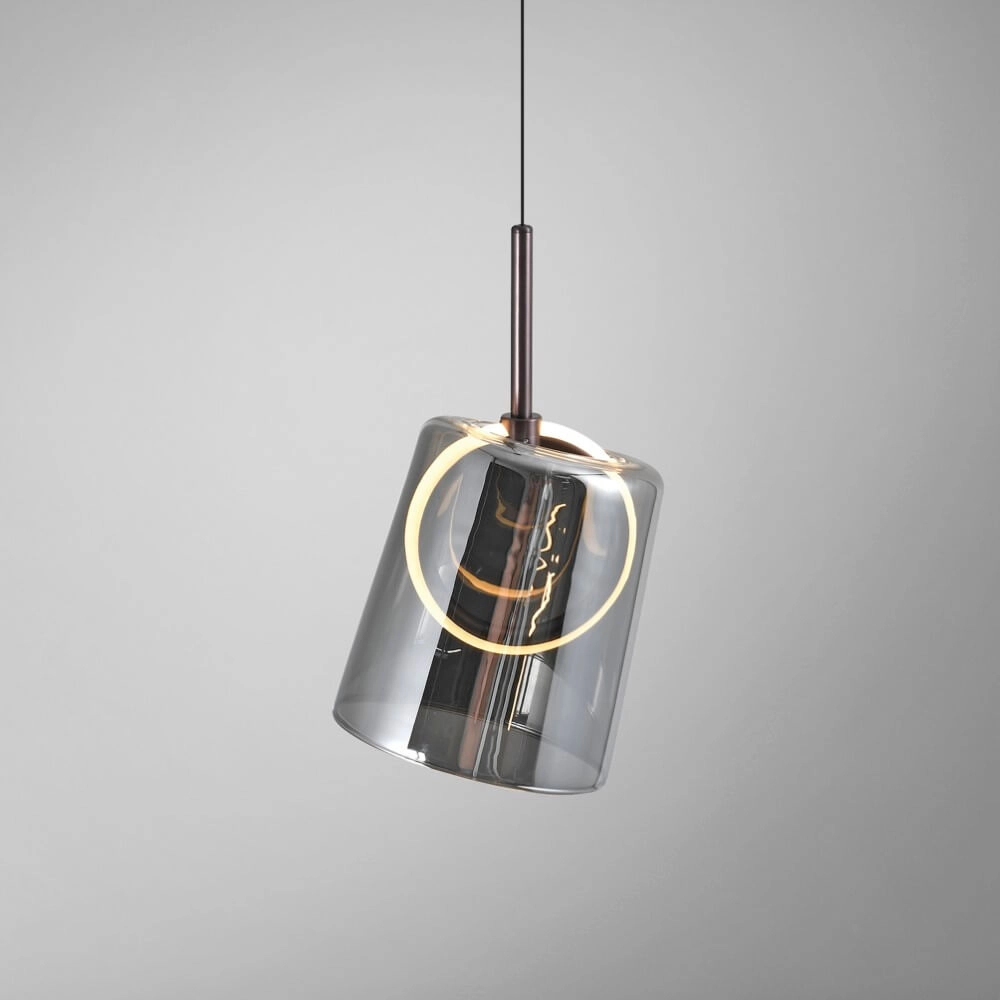 Pendant lamp Zula smoked Paul Neuhaus 4012248383612