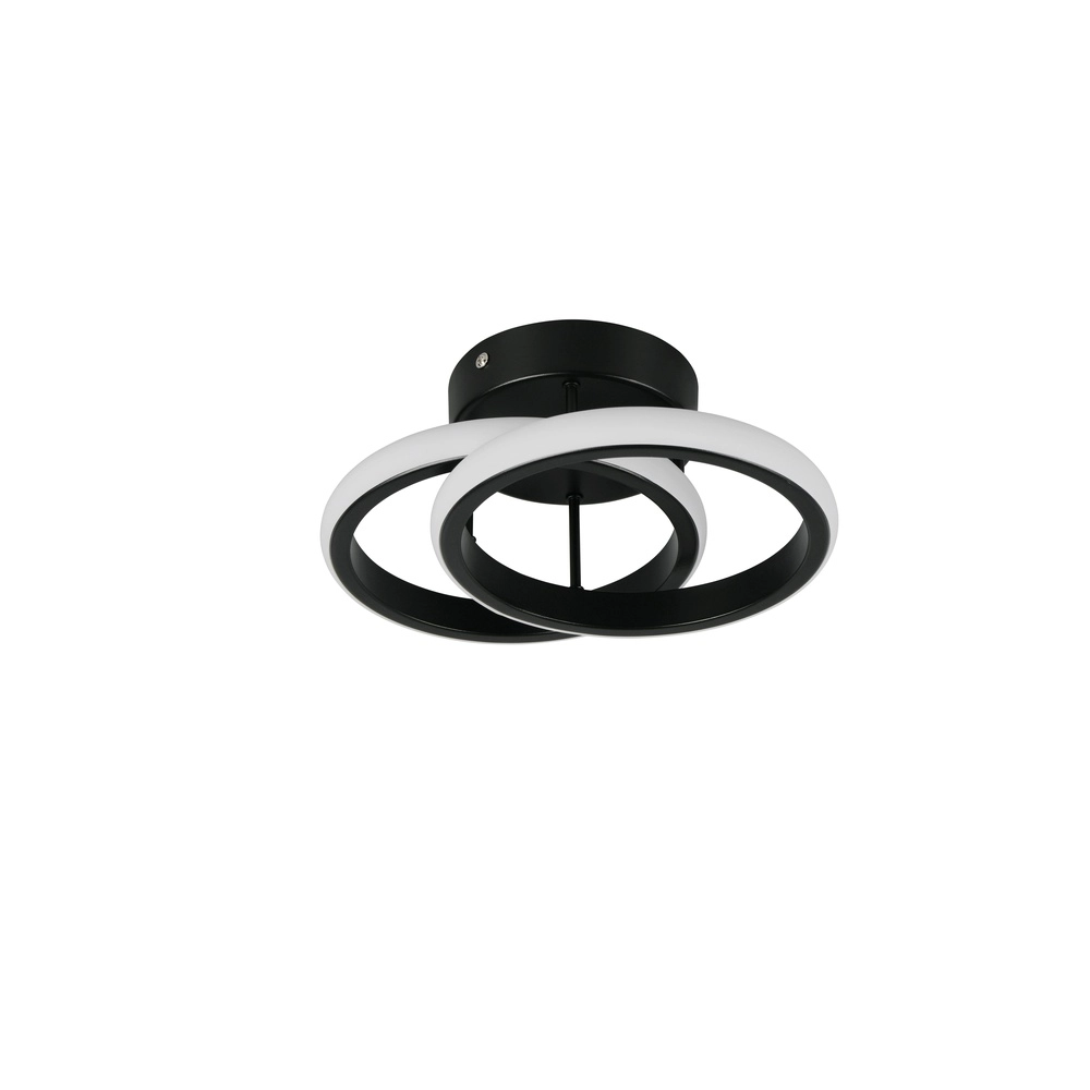 Black ceiling lamp Kasia Round design Trio 4017807653823