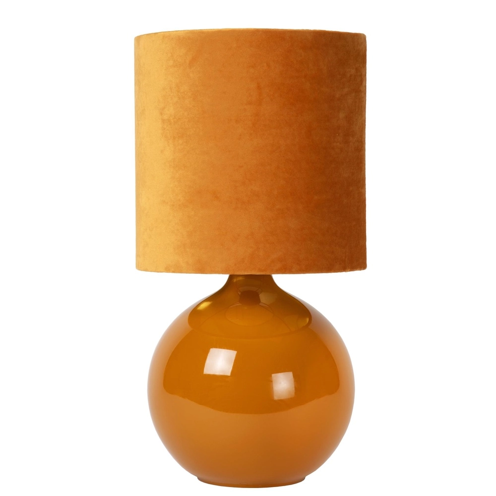 Ochre table lamp Esterad Ø 24cm
