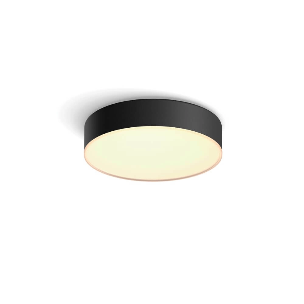 Ceiling light Hue Enrave S - White Ambiance Ø 26.1cm black Philips 8718696176429