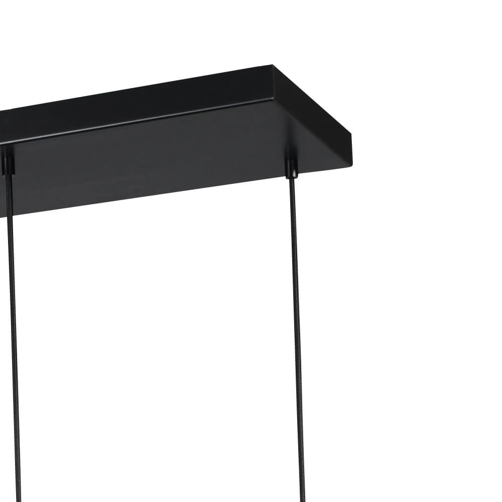 Hanging lamp Lazise 4x Ø 25cm and 2x GU10 black Masterlight 8718121303529