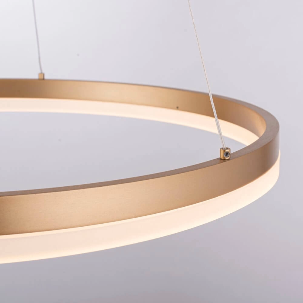 Modern pendant lamp Titus Ø 60cm antique brass Paul Neuhaus 4012248362853