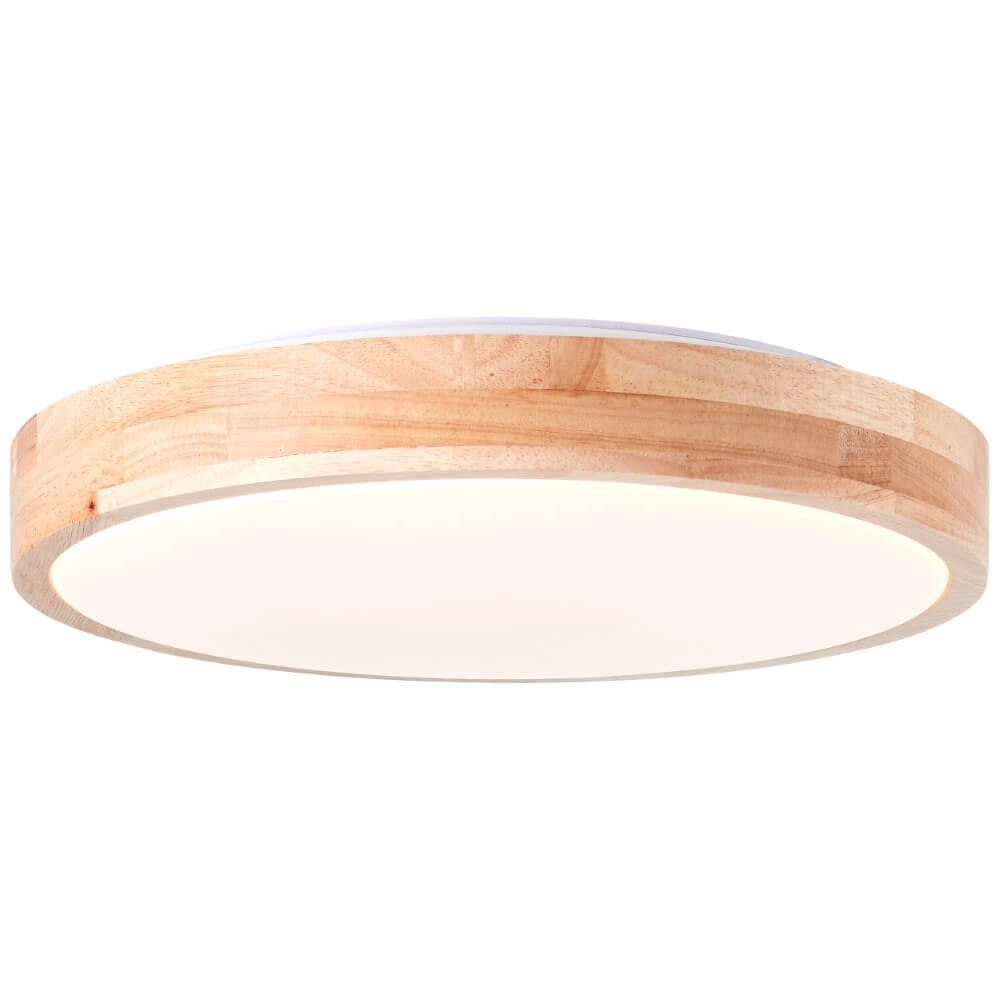Ceiling lamp Slimline 34cm wood brown