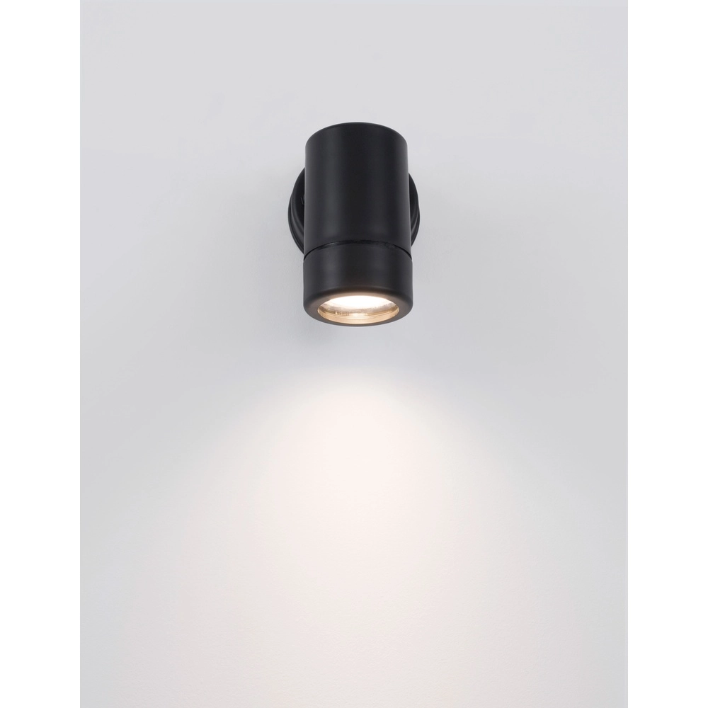 Round spotlight Limbio Down Black
