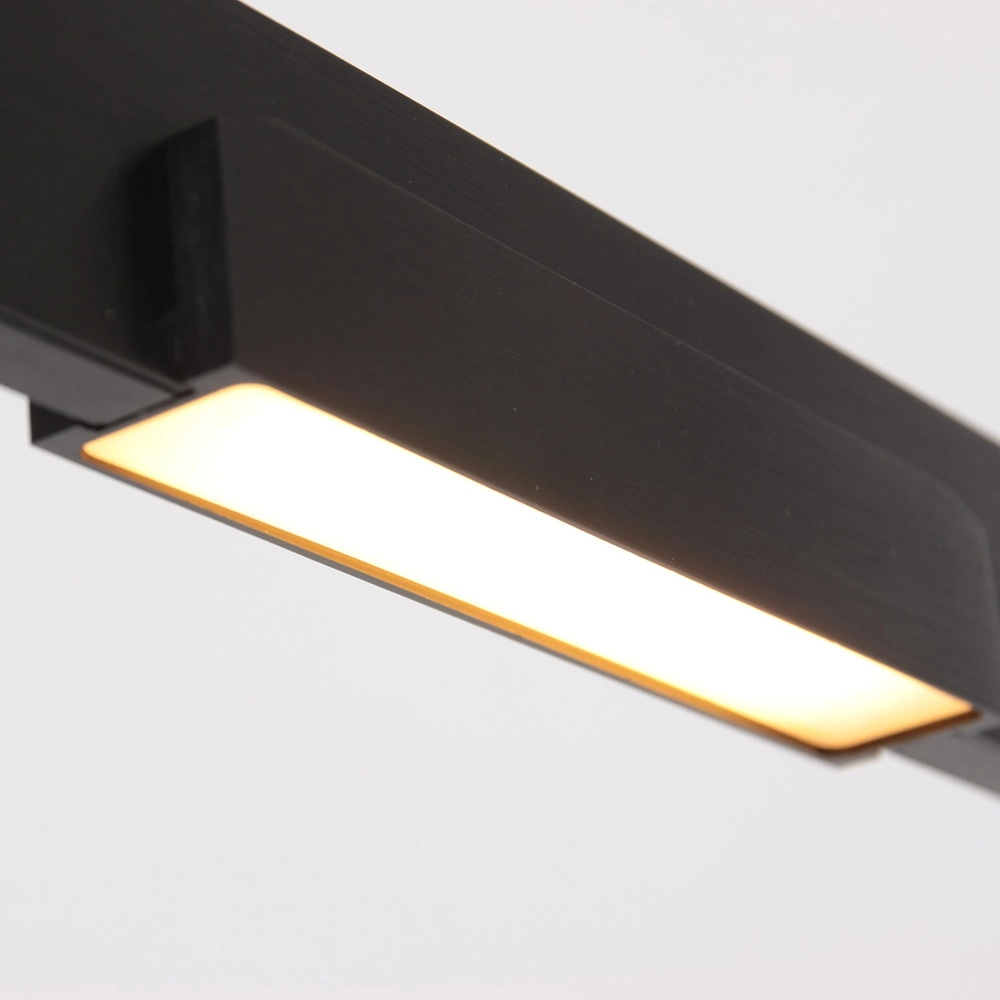 Sleek pendant lamp Bloc black Steinhauer 8712746148275